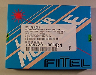 1600.6nm 10mW DWDM DFB laser. Fitel model: FOL15DCWA-A81-18730. With FC/PC fiber connector.