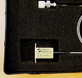1480nm +/-20nm 1mW  laser diode module.  14-pin straight-through package. Fermionics P/N: LD-1480