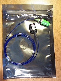 ~1.31um 1GHz 1mW analog laser module in mindil package. Agere P/N: A370-10G. With FC/APC fiber connector