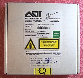 $170 each if buy 40pc.  Min order = 2pc. 1310nm DFB analog laser module. 14-pin butterfly. AOI P/N: DFB-1310-BF-10-A4-SA-509. With SC/APC fiber connector.