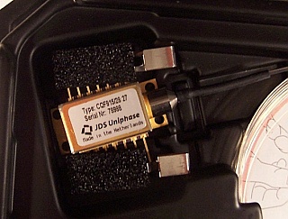 1550.65nm 14-pin DFB laser. 10dBm peak. JDS model: CQF915/2827