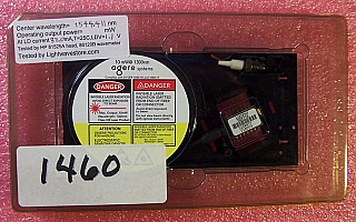 1551.397nm 2mW 2.5Gb DFB laser module, Lucent/Agere P/N: D2511G. Used, soldered, with short leads. Without manufacture test data