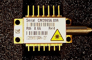 1550.12nm  2.5Gb/s  4mW-peak Laser Module. With etalon as precise wavelength locker.  Bookham P/N: LC25EW5012AAN-C57