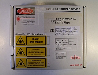 1559.30nm 10mW Laser Module.  Eudyna P/N: ES/FLD5F7CZ