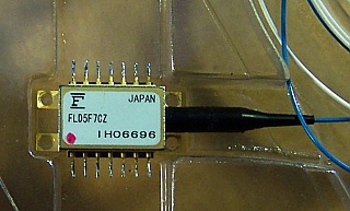 1552nm 14-pin butterfly Laser Module for analog CATV.  Eudyna P/N: FLD5F7CZ. Used.  'Sell As Is', 'No return'.