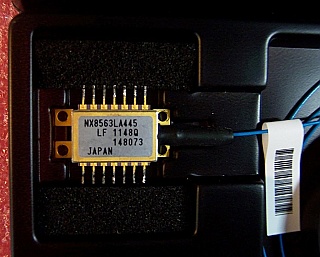 1.55um (1542.93, 1544.52, 1549.31nm) 10mW 14-pin butterfly laser for CATV and DWDM. Low linewidth. Renesas/NEC P/N: NX8563LAxxx-88E. Used.