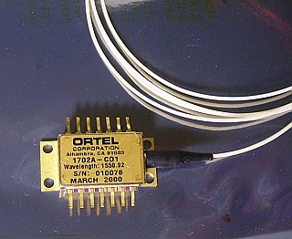 1557.36, 1555.75nm  1702A Return Path AWDM Laser Module. 10mW 14-pin butterfly laser for analog and DWDM. P/N: 1702A.