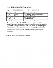 1.55um 14-pin butterfly DFB laser module, Pop=20mW. SEI  model: SLT5412-QB(DB)-Fxxx