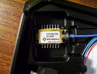 TEC not working. 1546.92nm/1546.12nm 2-ch tunable 14-pin 5mW /10mW DFB laser. JDS model: CQF413/608-19380. 7dBm average, 10dBm peak.