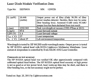 Around-1550nm 10mW isolated DFB Laser,  With MU or SC/PC fiber connector. Lucent/Agere model: D2570Hxx or D2570Yxx