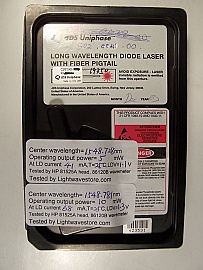 1548.73nm 14-pin 5mW /10mW DFB laser. JDS model: CQF915/408-19350. 7dBm average, 10dBm peak.