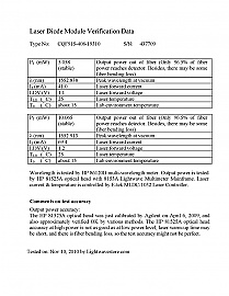 1555.75nm 14-pin 5mW /10mW DFB laser. JDS model: CQF915/408-19270. 7dBm average, 10dBm peak.