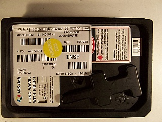 1544.53nm 14-pin 5mW /10mW DFB laser. JDS model: CQF915/608-19410. 7dBm average, 10dBm peak.