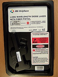 Temperature tunable over 1559.79nm and 1560.61nm, 14-pin 5mW/10mW DFB laser. JDS model: CQF413/408-19220, 7dBm average. Without test sheet.
