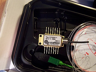 1.55um 10mW WDM DFB laser for direct analog modulation. JDS model: CQF933/51xx. With SC/APC fiber connector