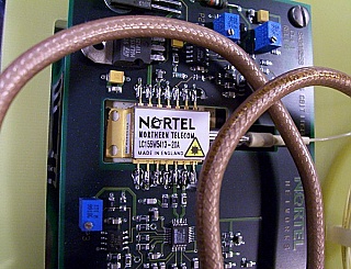 1554.13nm WDM OC-48 laser/transmitter. P/N: LC155W5413-20A. SC/PC adapter.