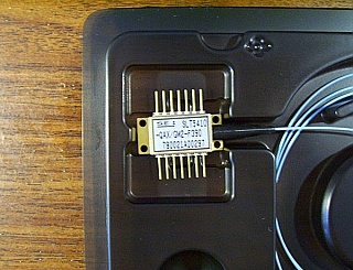 1.55um 14-pin butterfly DFB laser module, 5mW-average 10mW-peak. SEI  model: SLT5410-QAX/GM2-Fxxx