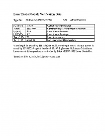 1.55um 14-pin butterfly DFB laser module, 5mW-average 10mW-peak. SEI  model: SLT5410-QAX/GM2-Fxxx