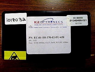1547.72nm 2mW-peak EC-48 2.5 Gbit/s External Cavity Directly Modulated Lasers and 650 km reach. 14-pin butterfly.  (Ortel) P/N: EC48-100-370-2-FU-650