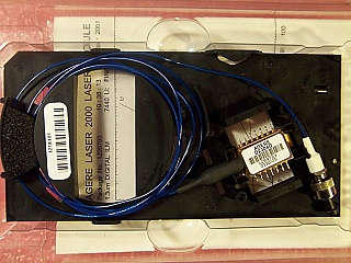 1309.021nm 2mW 14-pin butterfly 2.5Gb DFB laser module, Agere P/N: D2304G. FC/PC connector. Used, soldered, with short leads. With manufacture test data