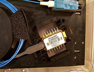1558.98nm 14-pin butterfly laser module with 2.5Gb/s EML(EA-mod).  Lucent E2505D23