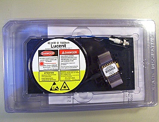 1570.418nm, 10mW peak, Lucent D2570T909 DFB Laser Module.