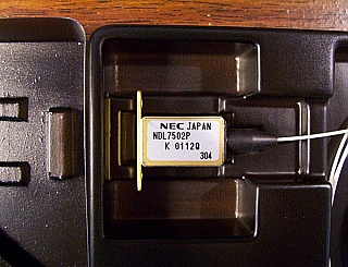 1.31um 14-pin butterfly pulse laser for OTDR. 190mW at 1A. With TEC. NEC model: NDL7502P