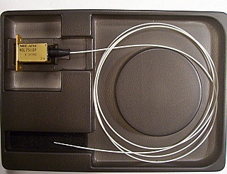 1.31um pulse laser 14-pin DIP module for OTDR. 55mW at 400mA. With TEC. NEC model: NDL7510P