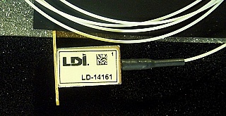 1284nm 10uW Edge-Emitting LED.  typical output: 8 uW, max 10uW. LDI model: LDT 50005E-008