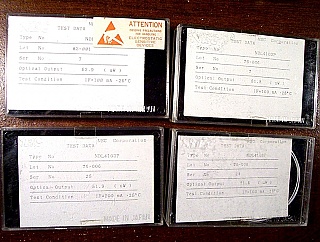 NEC 850nm LED. General Purpose. >30uW, typ>50uW@100mA