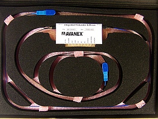 $765 each if buy 3pc. 10Gb optic intensity modulator with built-in driver. With 2 SC/PC fiber connectors. Avanex model: IM-DM4. Avanex P/N: 991053801