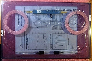 With Panda PM fibers at both optical input and output ports. 10Gb intensity modulator, Lucent model: X2623Y.  with FC/PC connectors at both fiber ends. With manufacture test sheet