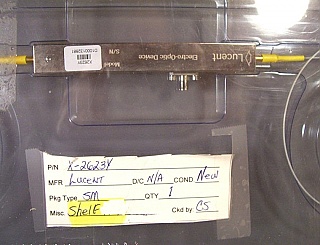 10Gb intensity modulator, model: X-2623Y.  with LC/PC connectors at both ends