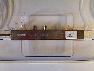 Lucent electro optic device. We believe it is special modulator. Model: X2644X0001.  with 4 FC/PC fiber connectors. 'Sell As Is'.