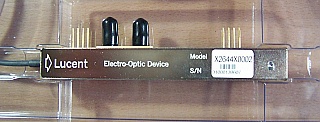 It seems 20Gb modulator.  With 4 FC/PC fiber connectors, all at one side of modulator body. Lucent  model: 2644X0002. 'Sell As Is'.