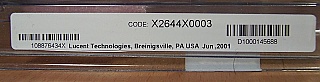 It seems 20Gb modulator.  With 2 FC/PC fiber connectors, all at one side of modulator body. Lucent  model: 2644X0003. 'Sell As Is'.