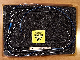 Optical modulator.  JDS model: 10020564. P/N: 1HAW20071AAJ-1b.  2 fibers are broken. 'Sell as is'