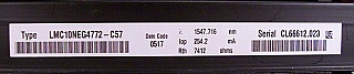 10Gb/s Compact InP MZ Modulator with DWDM Laser, Negative Chirp - High Power,  Bookham model: LMC10NEG