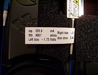 10Gb/s Compact InP MZ Modulator with DWDM Laser, Zero Chirp , with VOA,  Bookham model: LMC10ZEG