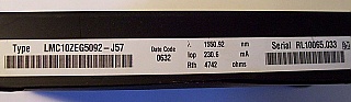 10Gb/s Compact InP MZ Modulator with DWDM Laser, Zero Chirp , with VOA,  Bookham model: LMC10ZEG