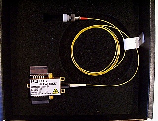 10 Gb/s InP Mach Zehnder Modulator with 1548.51nm DWDM Laser, with negative chirp,  dual RF drive with SMA connector, Bookham model: LCM155EW4851-64