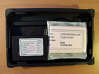 2.5 Gb/s Co-packaged Etalon Stabilised Laser and III-V Mach-Zehnder modulator, Bookham (Nortel) model: LCM155W5655-20A (1556.55nm)