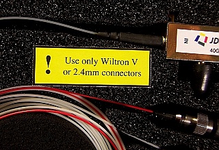 40Gb/s optical amplitude modulator, with tap coupler (development). For 1.55um C band.  With three FC/PC fiber connectors at all fiber ends. SDL/JDS product identity: 100-13002 Alpha Build.