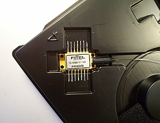 1455nm 250mW laser module. Fitel model: FOL1404QQO-617-1455. PMF with FBG