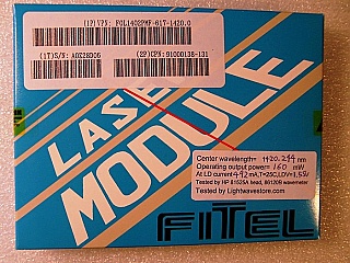 1420nm 160mW laser module. Fitel model: FOL1402PMF-617-1420.0. PMF with FBG