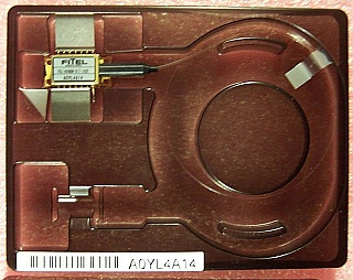14xxnm 230mW laser module. Fitel model: FOL1404QQM-617-1429. With PMF. Used, 'Sell As Is'