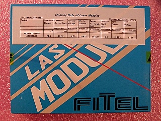 1440nm 230mW laser module. With PMF. With FBG. Fitel model: FOL1404QQM-617-1440.