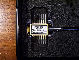 Fitel 1480nm 140mW laser, P/N: FOL1402PBZ-317. SMF with internal isolator. without FBG