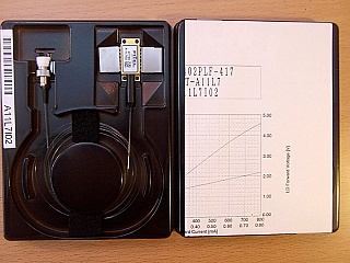 1460-1490nm 160mW laser module. Fitel model: FOL1402PLF-417. SMF, with internal isolator,  without FBG