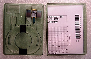 1457nm 260mW laser module. Fitel model: FOL1405RSP-667-1457. PMF with FBG